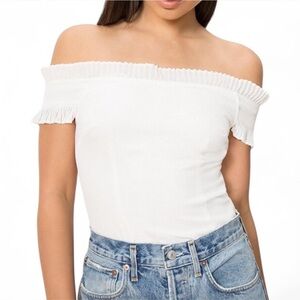 Revolve Off-Shoulder White Top